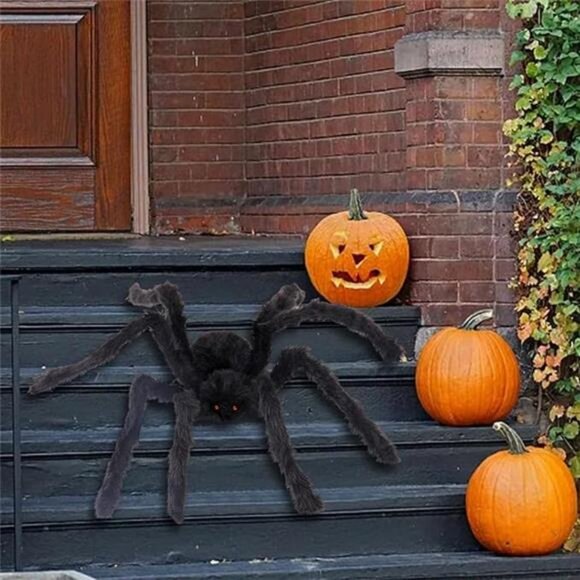 Halloween Spider Decor, Giant Spider Decorations Outdoor Halloween Decorations - Picture 8 of 8